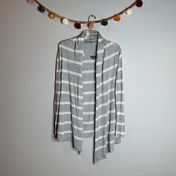 Splendid cashmere blend striped open cardigan - Picture 1 of 4